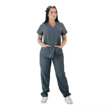 Pijama Cirúrgico Conjunto Feminino Oxford Médica Hospitalar 