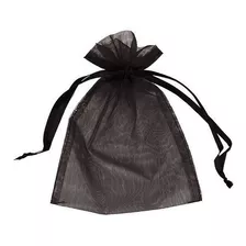 Saquinhos De Organza Preto 10x15 20 Unidades Atacado