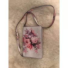 Cartera Bandolera Guess Nueva Rosa Flores Monograma