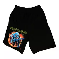 Short Bermuda Iron Maiden,rock,metal,heavy,streetwear.