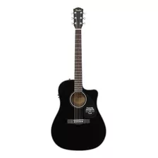 Violão Eletroacústica Fender Classic Design Cd-60sce Para Destros Black Brilhante