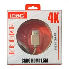 Cabo Hdmi 2.0 Ultra Hd 4k Cabo 1,5 Metros Blindado It Blue