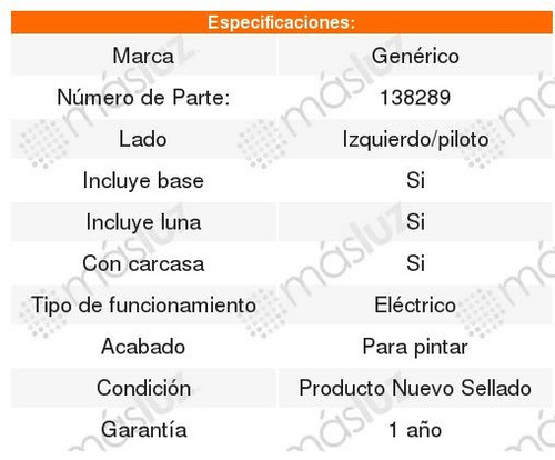 Espejo Izquierdo Crv Honda 2012-2016 Foto 2