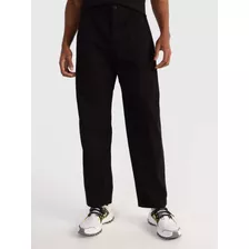 Pantalón Negro Con Monograma De Calvin Klein De Hombre