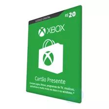 Cartão Xbox Live Store Br Gift Card 20 Reais - Envio Na Hora