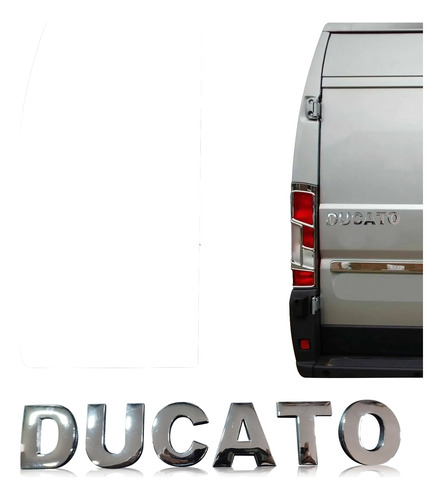 Emblema Ducato Metalicas 4.7cm Autoadhesivas Full Relieve  Foto 2