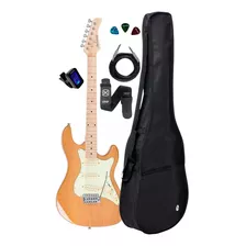 Guitarra Strinberg Sts-150 Na Natural + Kit Capa Cabo Full