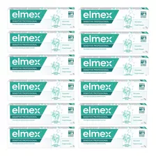Kit Creme Dental Elmex Sensitve Professional75g 12 Unidades