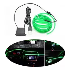 3m Luminoso Luz Neon Luces Led Para Autos Usb Interface