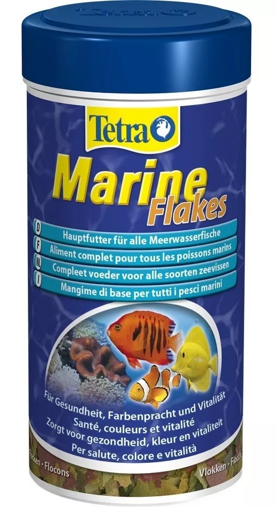 Ração Tetra Marine Flakes 52g Ração Em Flocos Marinho