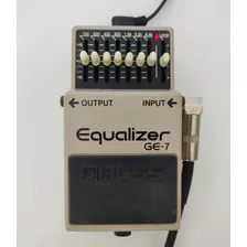 Pedal De Efeito Boss Graphic Equalizer Ge-7 Cinza