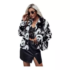 Jaqueta Casaco Blusa Teddy Feminina Pele Falsa Pelinho Panda