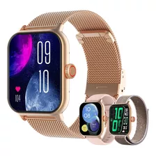 Smartwatch 1.85'' Reloj Inteligente Bluetooth Llamada Gold