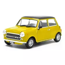 Auto Coleccionable Welly Metálico Mini Cooper 1300 1:24 Color Amarillo