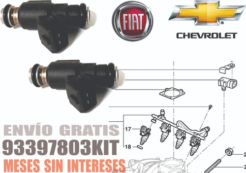 4 Inyectores De Gasolina Chevrolet Tornado 1.8l Mpfi 06-09 Foto 4