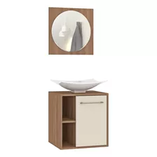 Mueble De Baño Con Bacha Lavamanos Con Espejo Manchester Ad