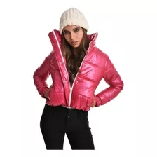 Campera Mujer Inflable Chaqueta Dama Metalizada Impermeable