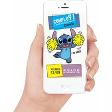 Tarjeta Cumple Stitch Digital Personalizada Whatsap