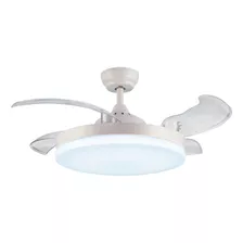 Ventilador Techo 428a Blanco Palas Retráctil Led Cuo 3 Laft