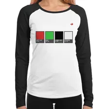 Baby Look Raglan Music Color Guide Longa