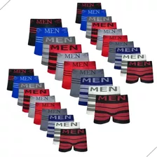 Kit Com 30 Cuecas Boxers Masculina De Microfibra / Cueca Box