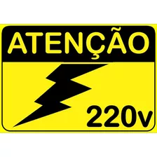 Adesivo 220v Nr10 Nr12 Loto / Advertência Kit Com 100pçs