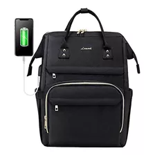 Morral Para Computadora Portátil Con Puerto Usb, Negro,look