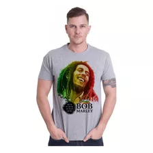 Camiseta Camisa Bob Marley Moda Masculina Música Bandas