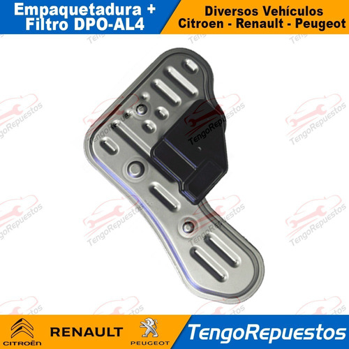 Empaquetadura Filtro Caja Autom Peugeot Citroen Renault Dpo Foto 5