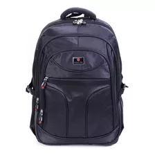 Mochila Masculina Feminina Reforçada Alça Resistente Cadeado Cor Preto