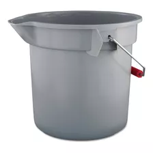 Cubeta Redonda 13 Litros Rubbermaid Limpieza De Pisos Gris