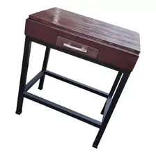 Mesa Rack Para Tv De Hierro Y Madera (estilo Industrial)