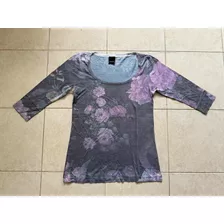 Remera Mujer Talle M Marca Zhoue Mangas 3/4.