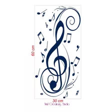Sticker Decorativo Notas Musicales Para Niños Negocio Hogar
