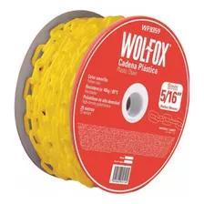 Cadena Plástica Amarilla 5/16'' Wolfox Wf9359 Color Amarillo