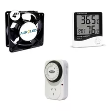 Accesorios Indoor Cooler 4p 220v Timer Termohigrometro