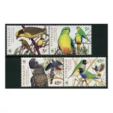Fauna - Wwf - Pájaros - Australia - Serie Mint - Yv 1683-86