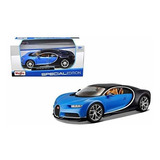 Bugatti Chiron Azul / Negro 1 / 24 Por Maisto 31514