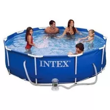 Piscina Estrutural Intex 4.485l Com Bomba Filtrante 220v