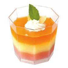 Vaso Descartable Octogonal 200 Ps (150 Un) Postre - Degusta 