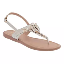 Sandalia Pata De Gallo Lady One Ny2513 Beige Para Mujer Tx6