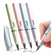 6 Lápis Infinito Permanente Duráve Reutilizável Com Borracha Cor Da Tinta Grafite Cor Do Exterior Colorido
