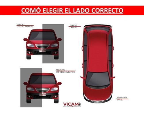 Luna Espejo Volkswagen Caddy Pasajeros 2016-2020 Derecha Foto 3