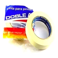 Cinta De Enmascarar Doble A 12 Mm X 50 Mts