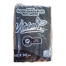 Bolsas De Basura Vitabag Biodegradable 60x90 Cm 1 Kg Color Negro