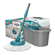 Mop Giratório Fit Spin Com Balde 8 Litros Flash Limp Mop5010