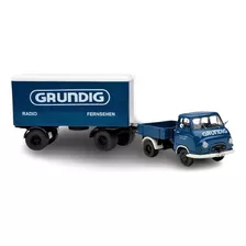 Hanomag Kurier + Trailer Unit Grundig - Truck Schuco 1/43