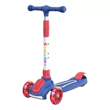 Monopatín Scooter Infantil Bicolor Azul Y Rojo Spacezat