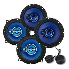 Kit 4 Alto Falante Portas Triak Hurricane 400w +mini Tweeter