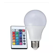 Lampada Led Bulbo 3w Rgb Colorida Bivolt Controle Remoto 